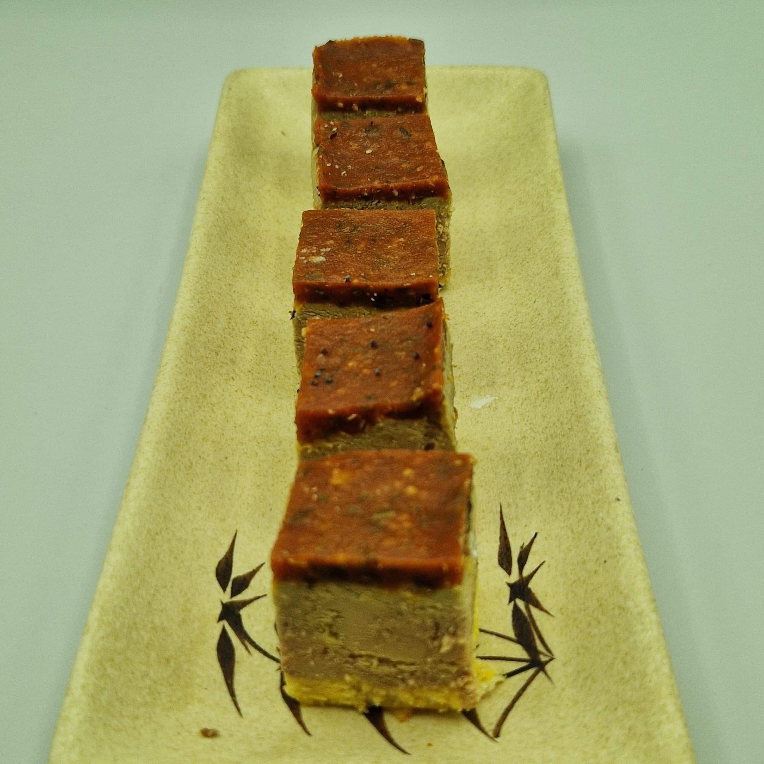 Gâteau foie gras tomate