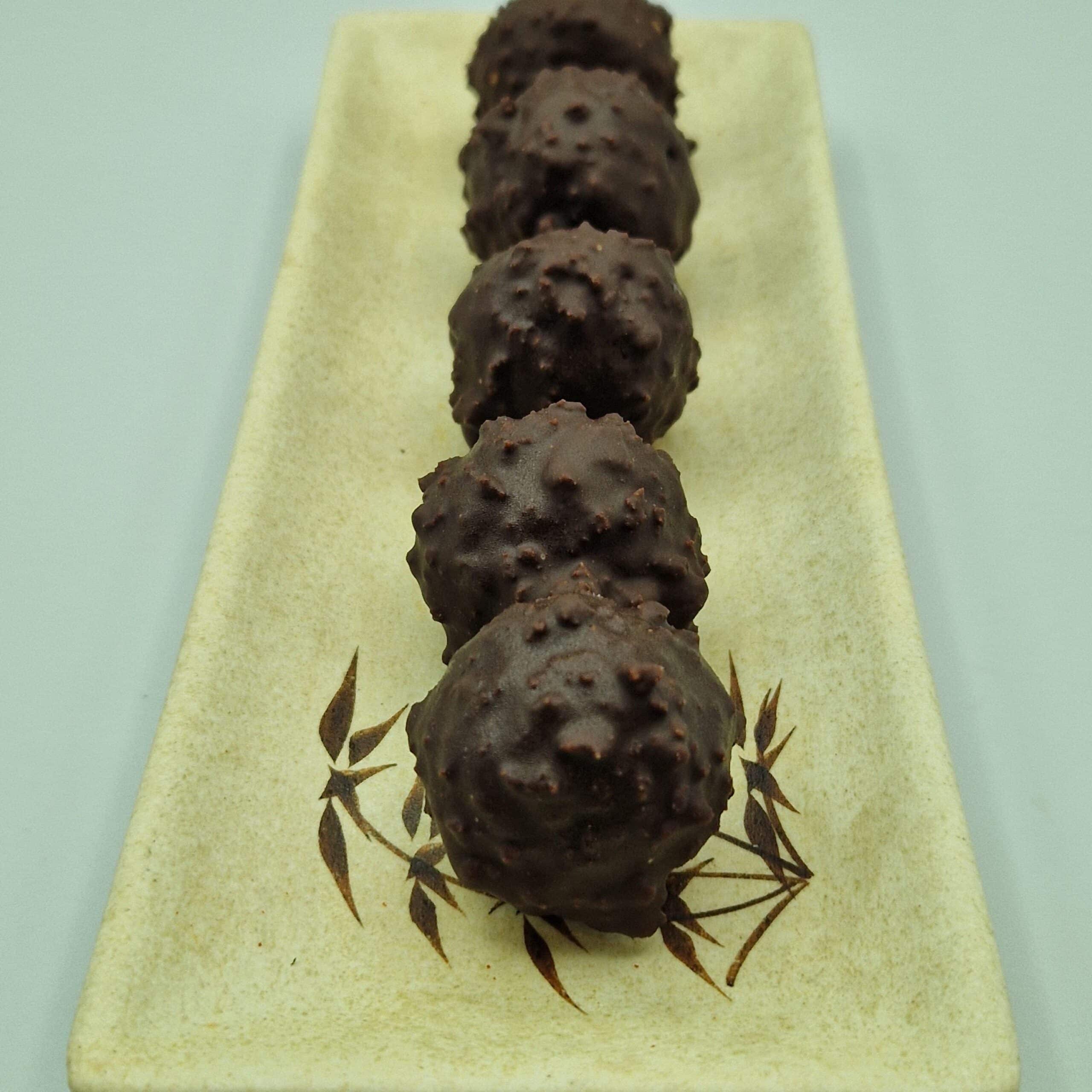 Rocher framboise speculoos