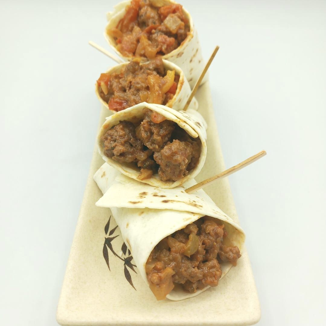 Tortilla boeuf poivrons